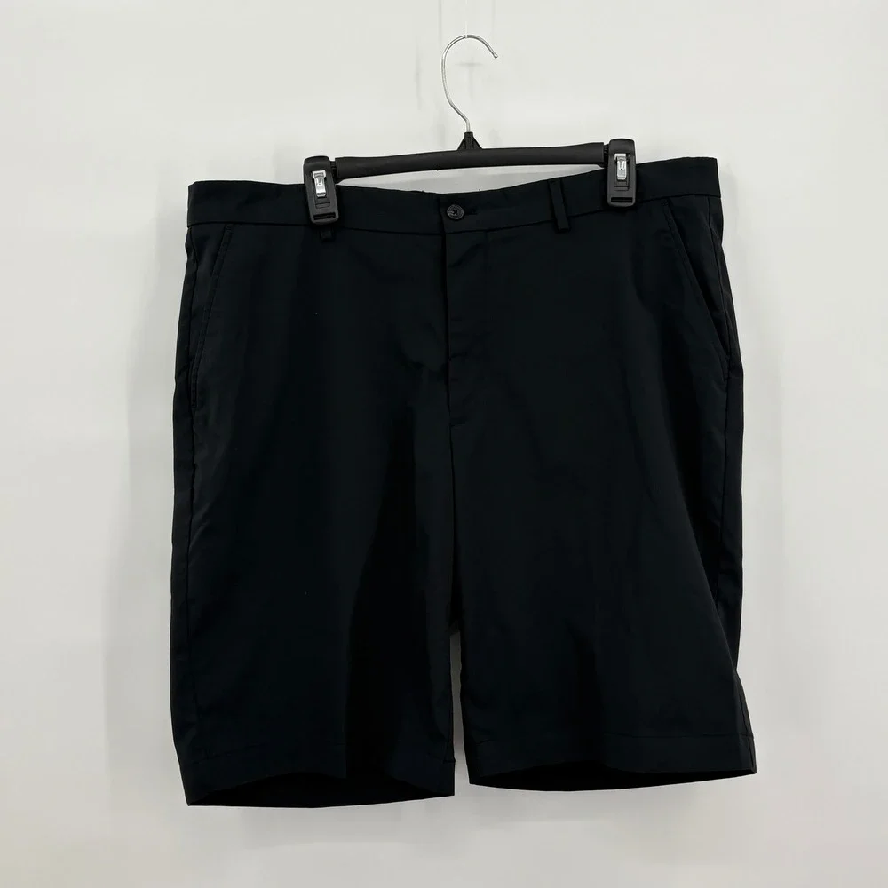 Greg Norman Mens Everbest Black Golf Shorts Size 38 Performance‎ Stretch